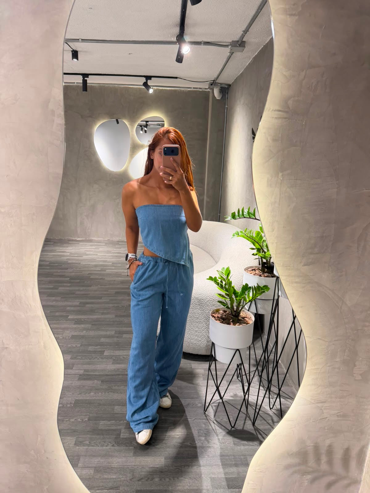 Set Denim pañoleta